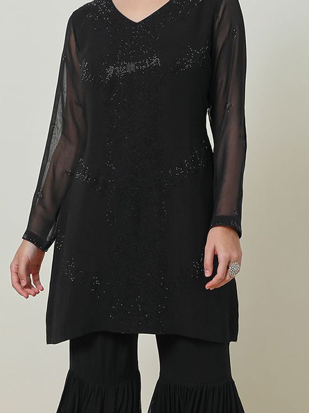 Dhiyona SO Women's Georgette Suit Set With Beads