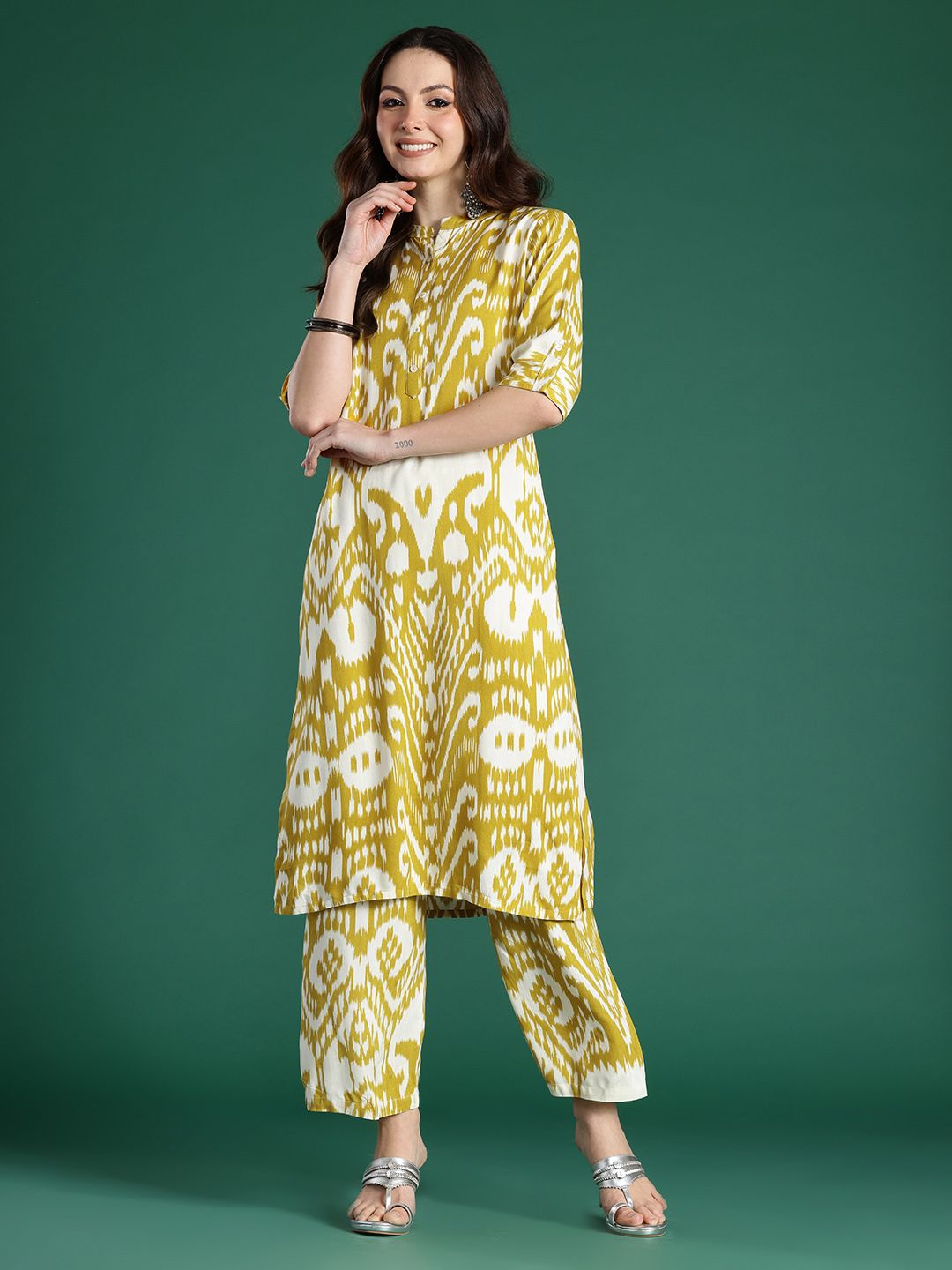 Dhiyona IE Women Printed Kurta with Palazzos