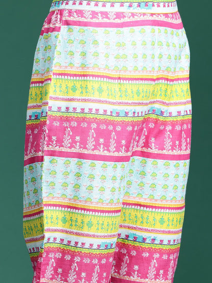 Dhiyona IE Printed Pure Cotton Kurta with Trousers