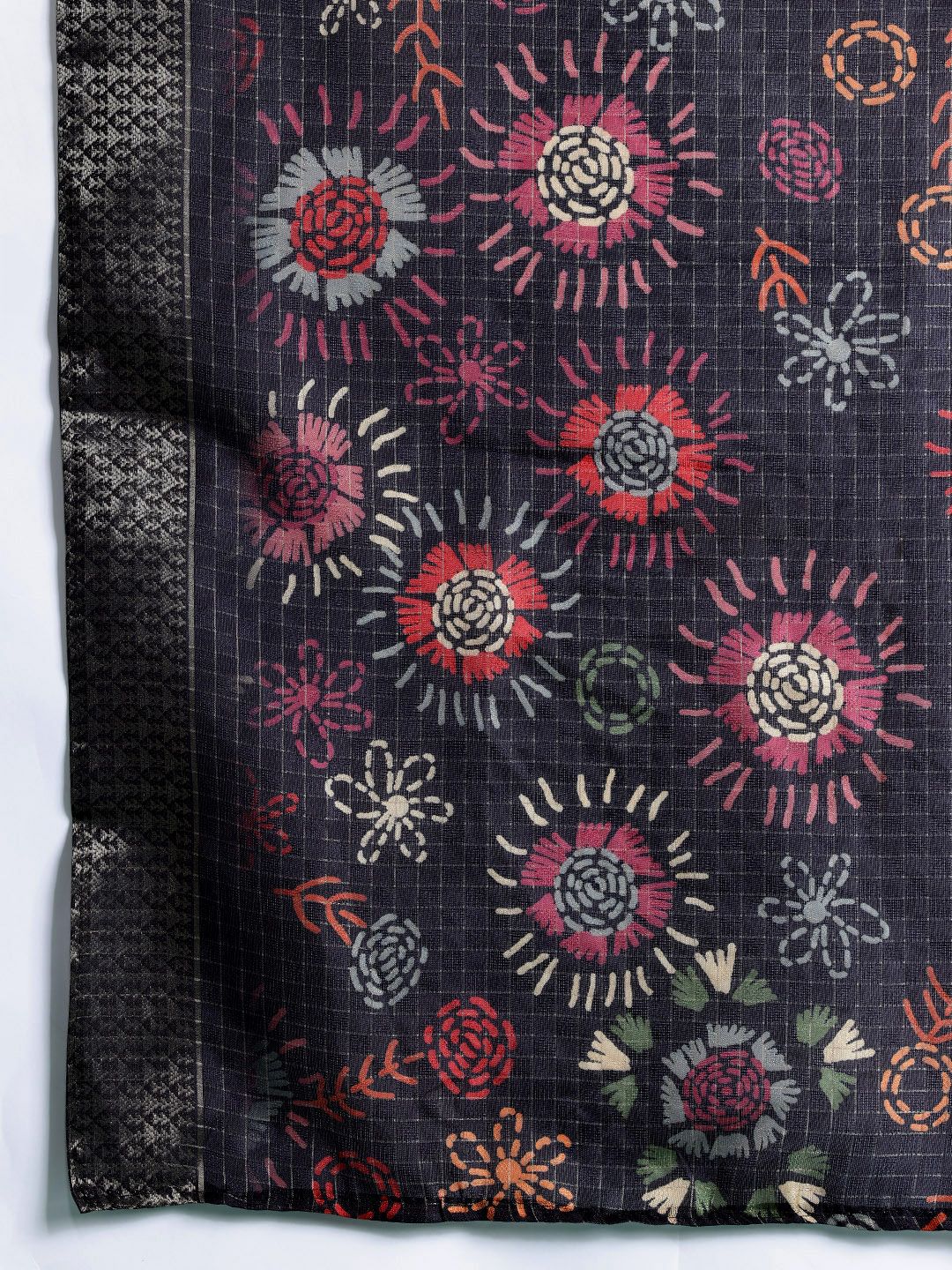 Floral Embroidered Regular Thread Work Kurta with Trousers & With Dupatta