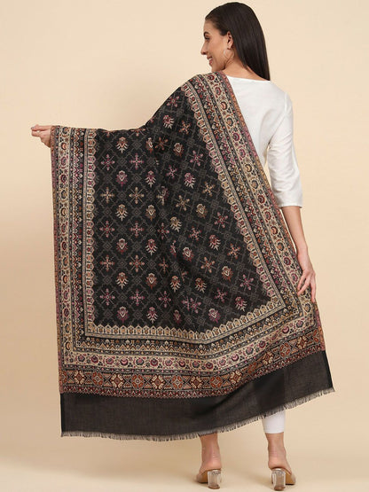 Dhiyona PA Ethnic Motifs Woven Design Shawl