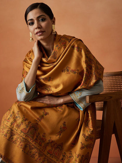 Dhiyona PA Pari Mahal Kaani Ethnic Motifs Woven Design Shawl