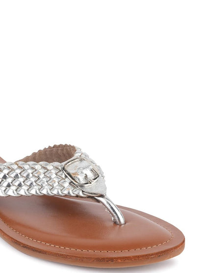 Dhiyona AK Embellished Open Toe Flats