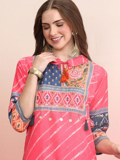 Dhiyona IE Floral Embroidered Top and Trousers