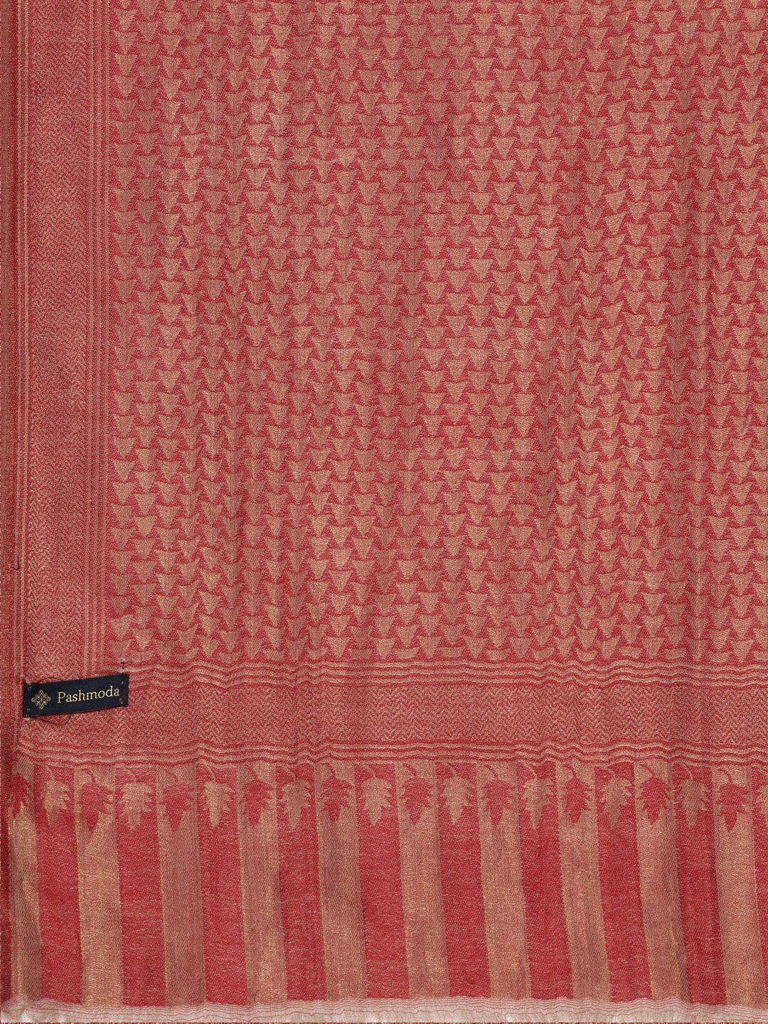 Dhiyona PA Women Red Paisley & Floral Pattern Shawl