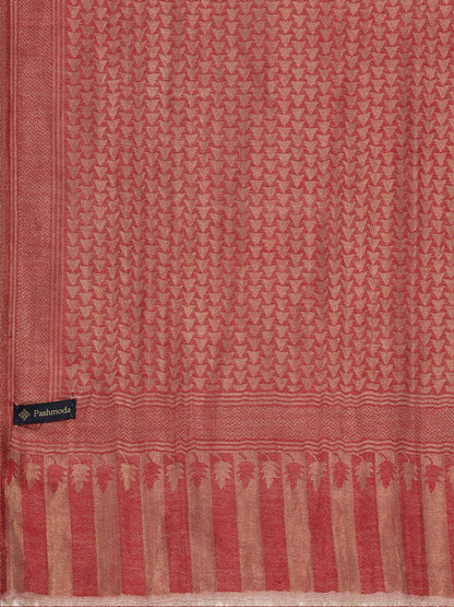 Dhiyona PA Women Red Paisley & Floral Pattern Shawl