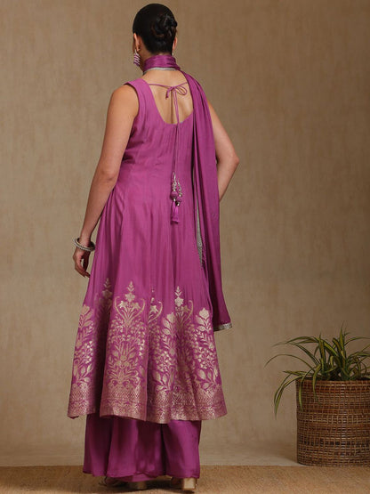 Dhiyona SO Women's Women Printed Regular Mirror Work Kurta with Palazzos & With Dupatta