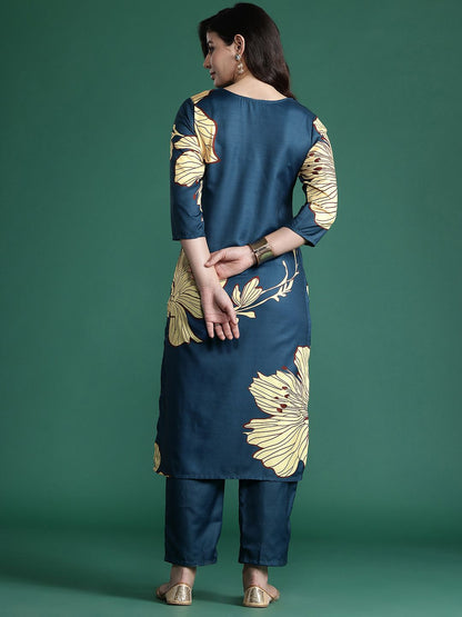 Dhiyona IE Floral Printed Kurta with Trousers