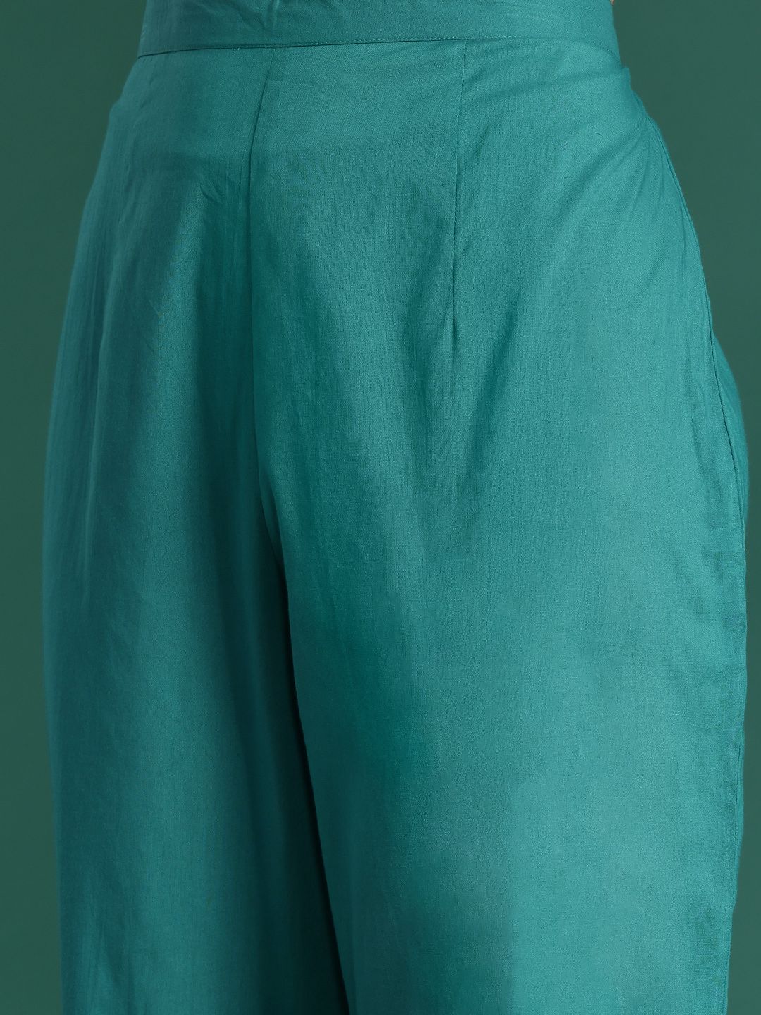 Women Floral Printed Empire Pure Cotton Kurta with Trousers & With Dupatta