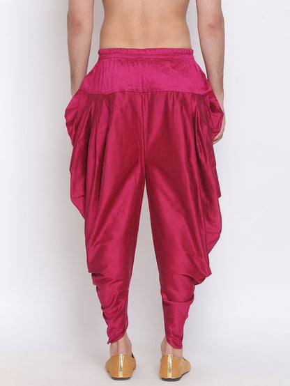Men's Frushia Silk Blend Straight Dhoti