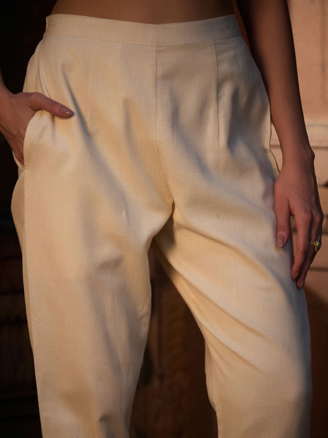 Dhiyona CH Floral Embroidered Sequinned Square Neck Straight Kurta With Trousers & Dupatta