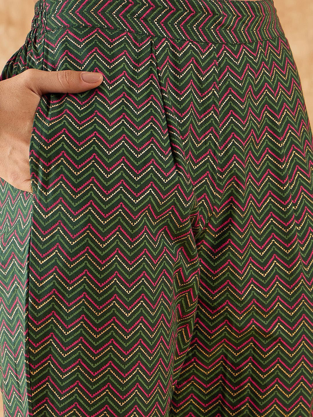 Floral Printed A-Line Sequinned Kurta with Trousers & Dupatta