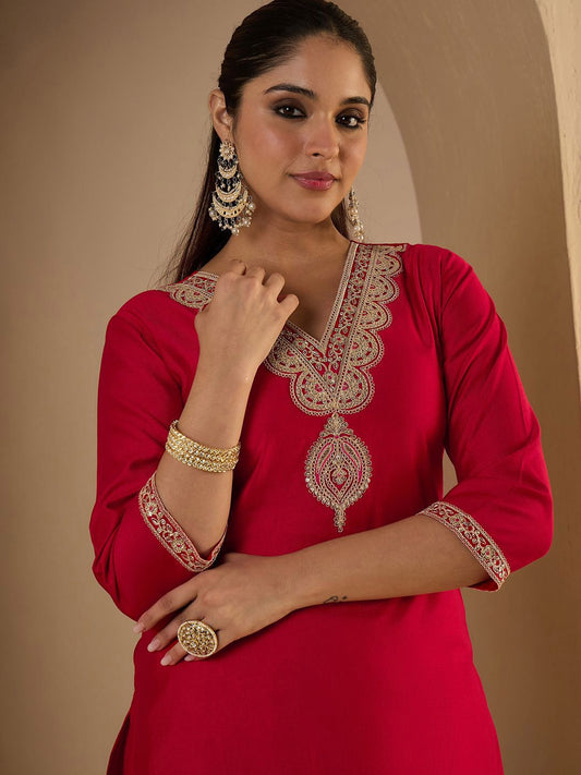 Dhiyona IE Embroidered Liva Tunic With Trousers