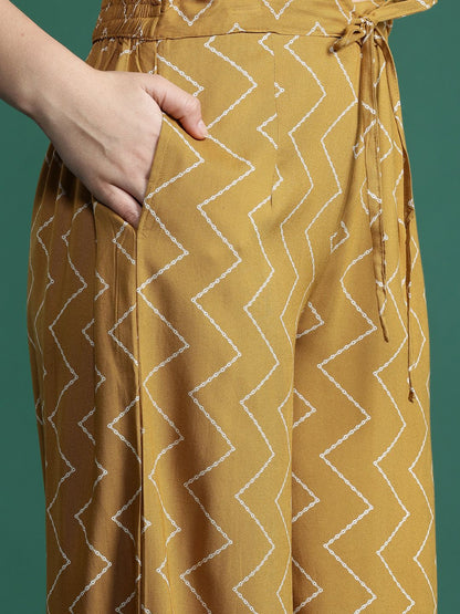 Dhiyona IE Quirky Printed Beads & Stones Kurta with Salwar
