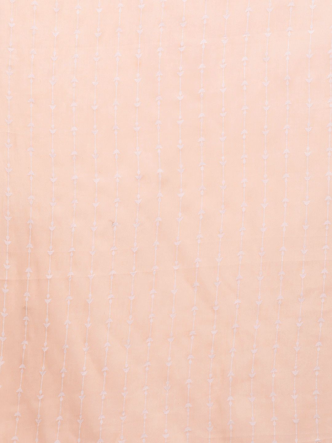 Women Peach-Coloured Floral Printed Liva Kurta with Trousers & With Dupatta