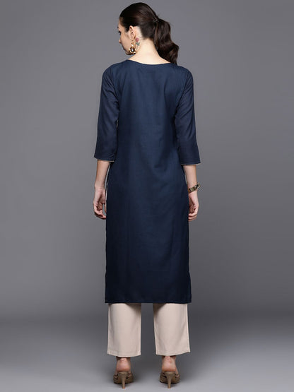 Dhiyona IE Geometric Foil Printed Kurta