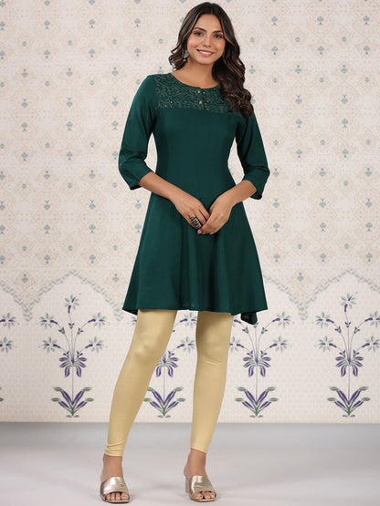 Dhiyona OD  Floral Yoke Design Thread Work Kurta