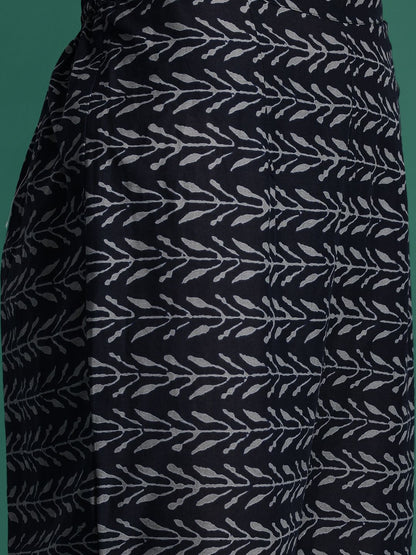 Dhiyona IE Women Ethnic Motifs Printed Regular Pure Cotton Kurta with Trousers & With Dupatta