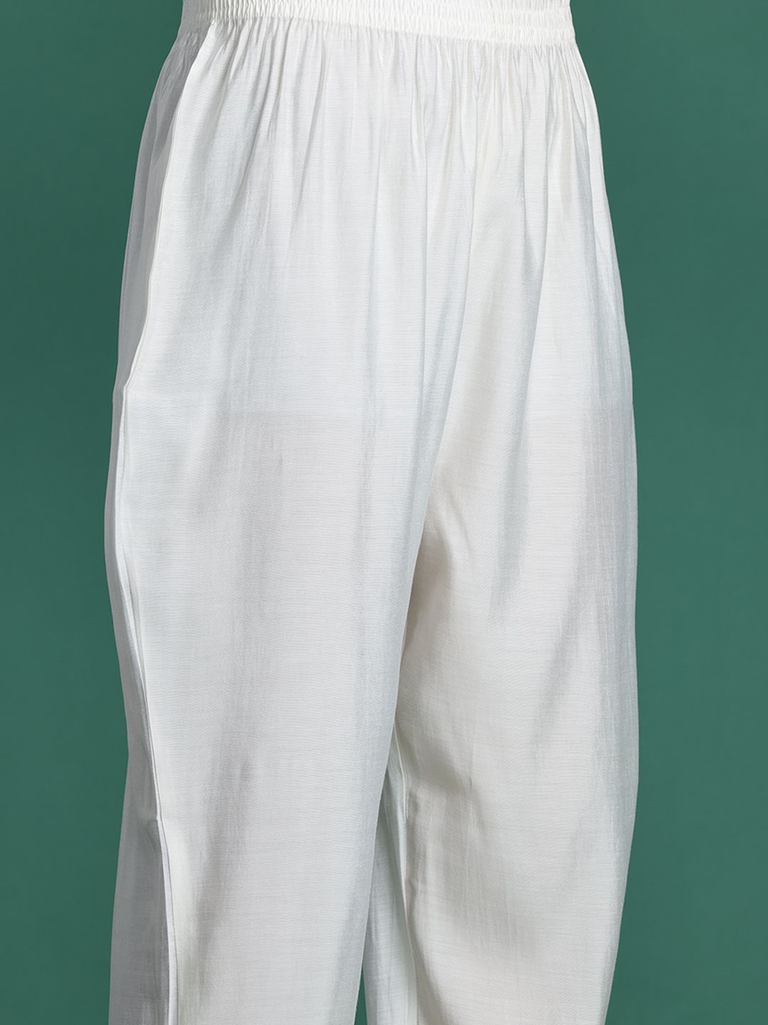 Embroidered Kurta with Trousers & Dupatta