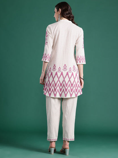 Printed Regular Kurta with Trousers