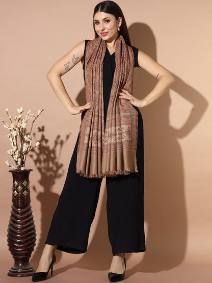 Dhiyona PA Ethnic Motifs Woven Design Jamawar Shawl