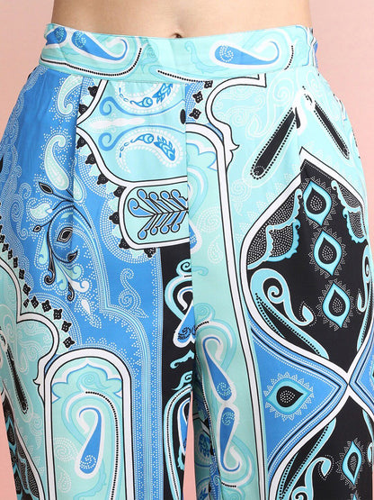 Dhiyona IE Printed Shirt With Trousers Co-Ords