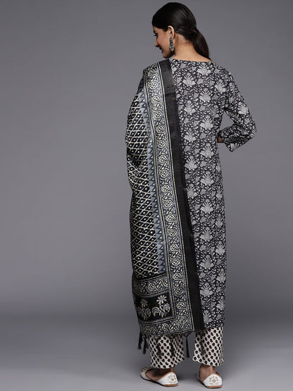 Dhiyona VA Women's Digital Winter Printed Kurta Palazzo &Dupatta