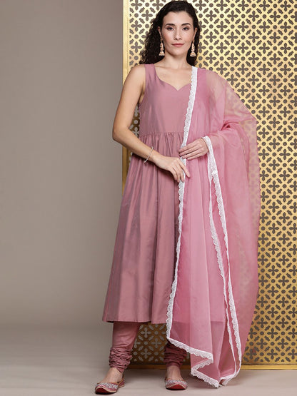 Dhiyona PD Women Women Jashn Kurta With Churidar & Dupatta