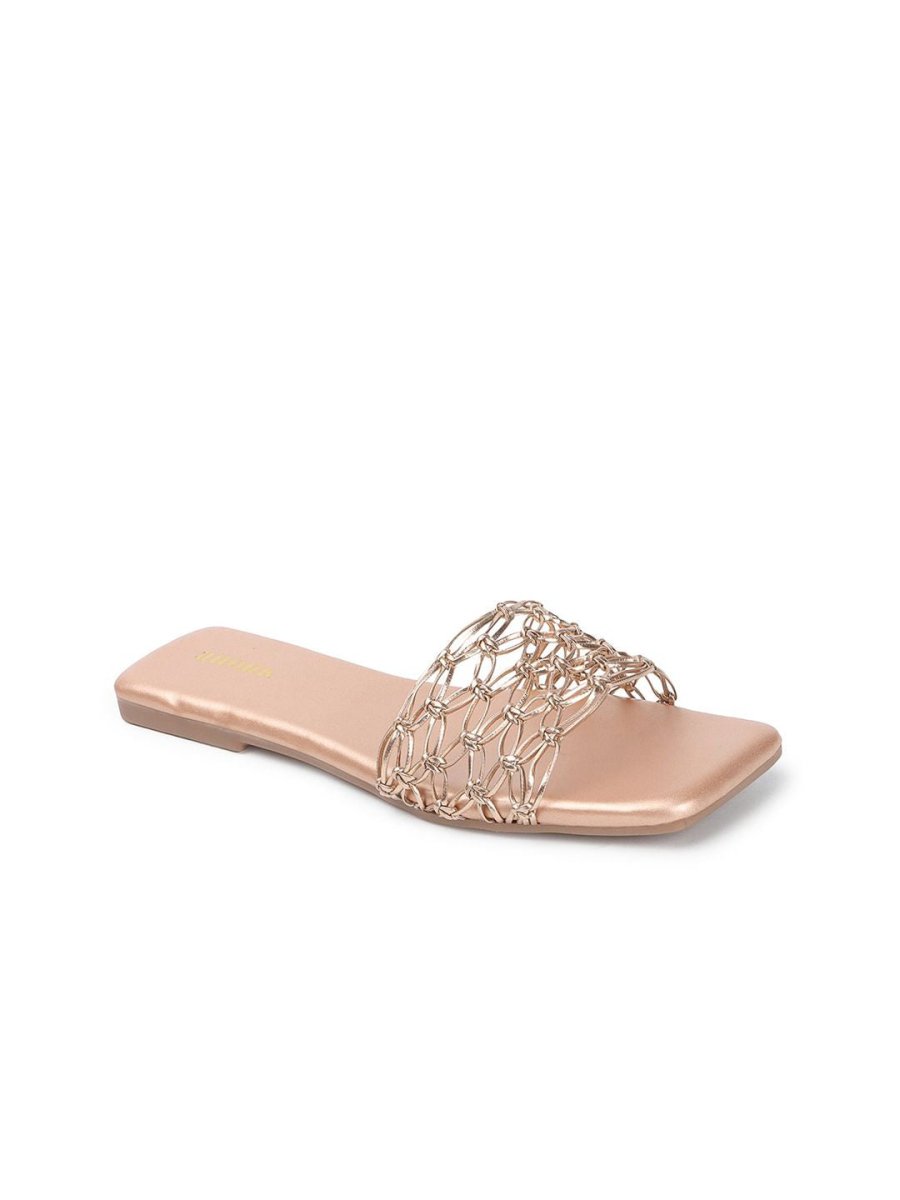 Dhiyona AK Embellished Open Toe Flats