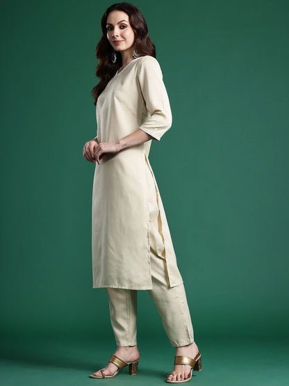 Women Regular Kurta with Trousers & With Dupatta