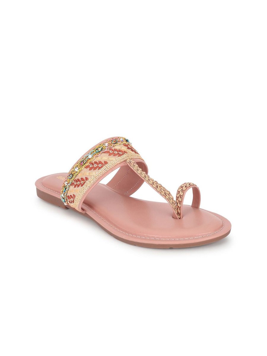 Dhiyona AK Women Embellished Open Toe Flats with Bows