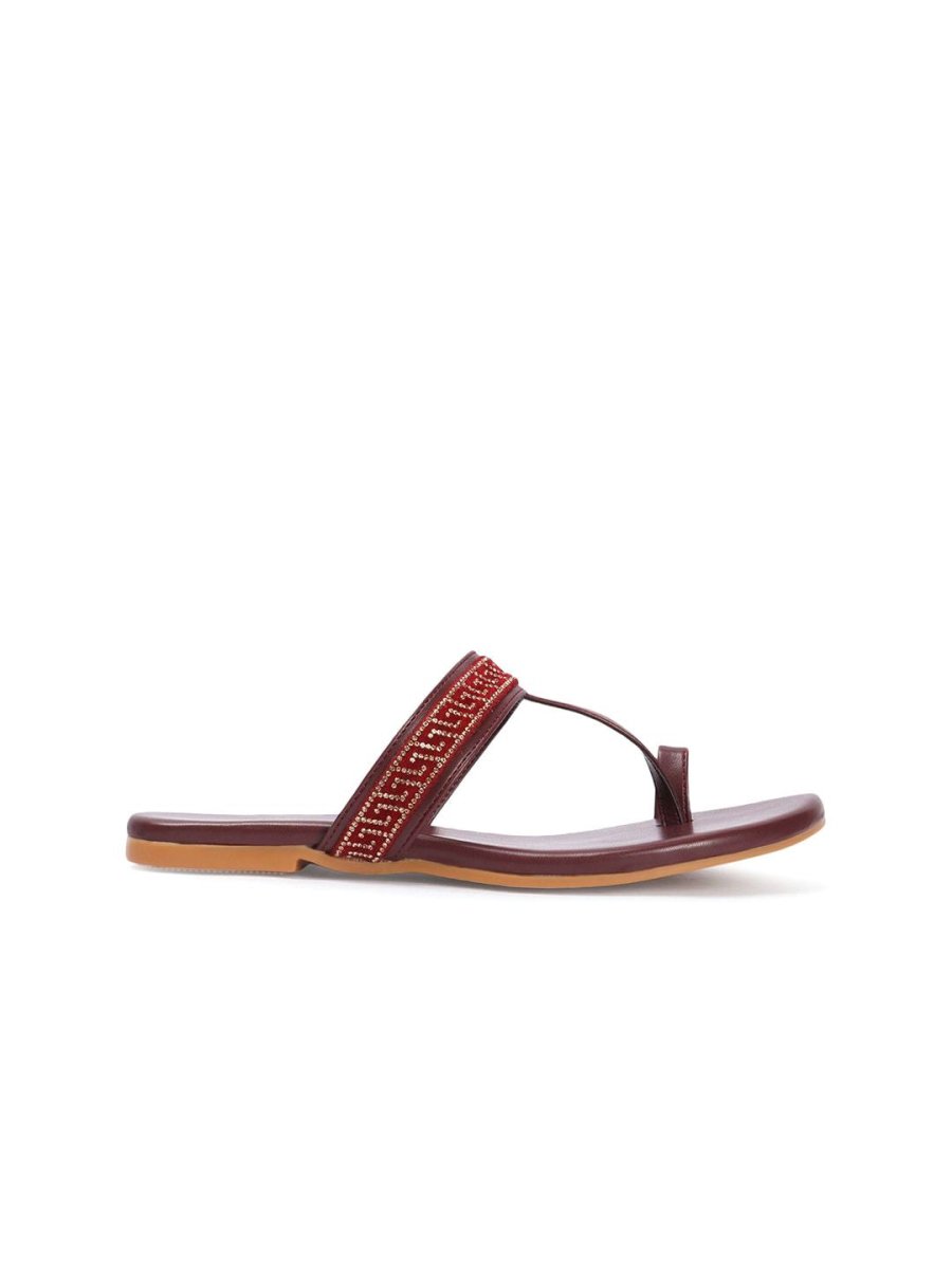 Dhiyona AK Women Printed Open Toe Flats
