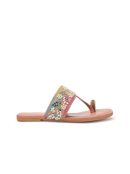 Dhiyona AK Western - Embellished One Toe Flats