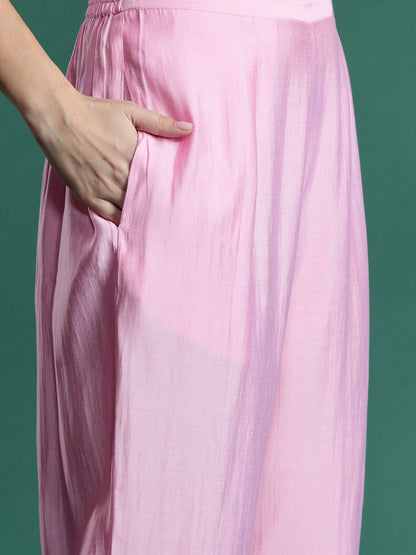 Dhiyona IE Ethnic Motifs Zari Embroidered Kurta With Trousers & Dupatta