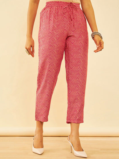 Dhiyona SO Women's Paisley Printed Sequinned V-Neck A-Line Kurta with Trousers & Dupatta