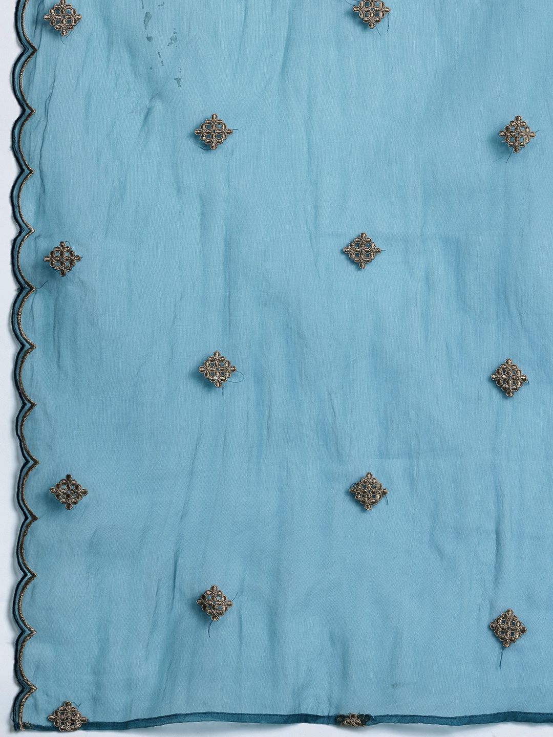 Ethnic Motifs Embroidered Kurta with Trousers & Dupatta