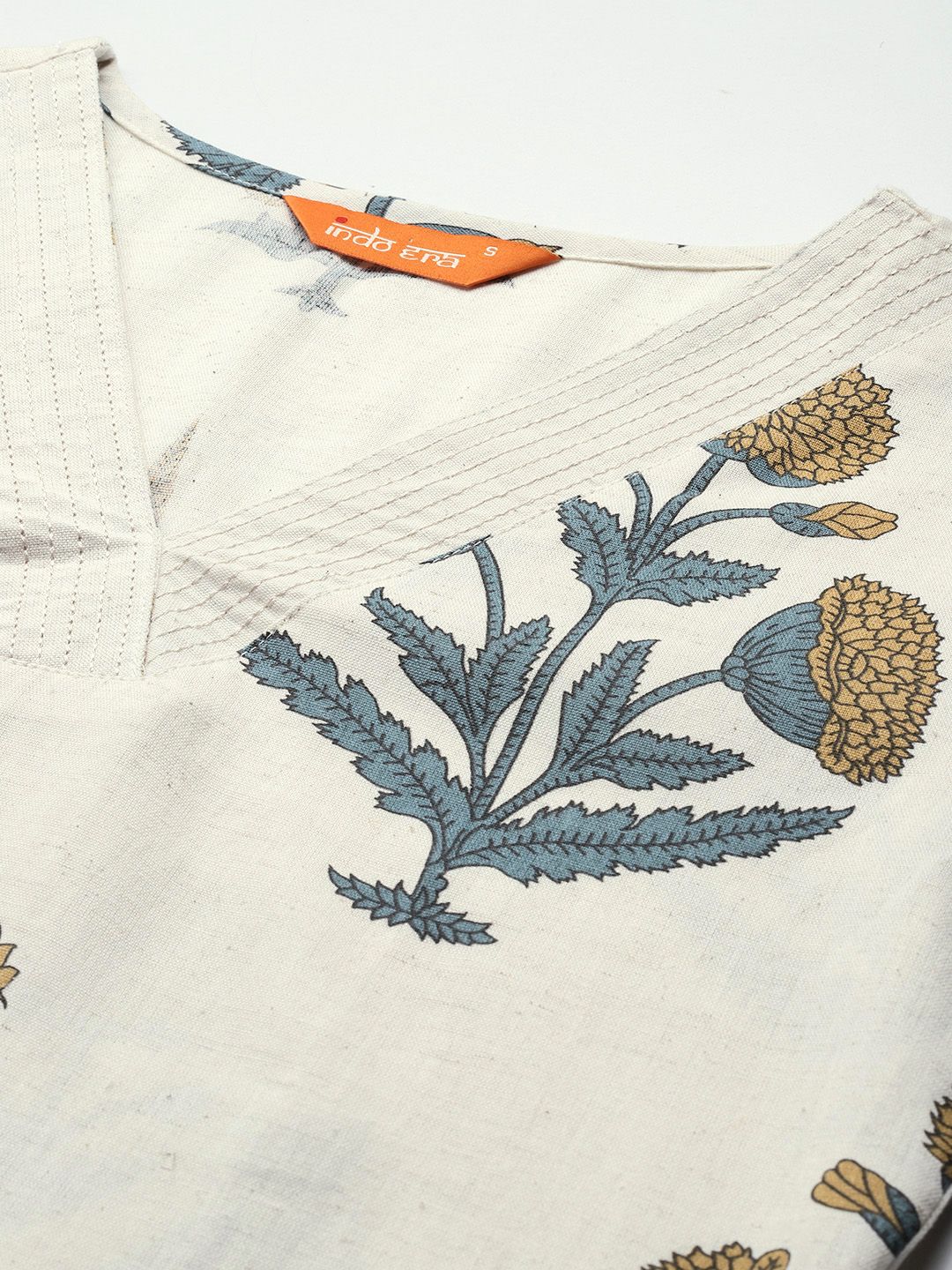 Floral Printed Regular Pure Cotton Kurta with Palazzos