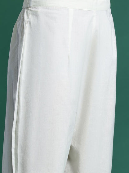 Dhiyona IE Women Ethnic Motifs Printed Sequinned Pure Cotton Kurta With Trousers & Dupatta