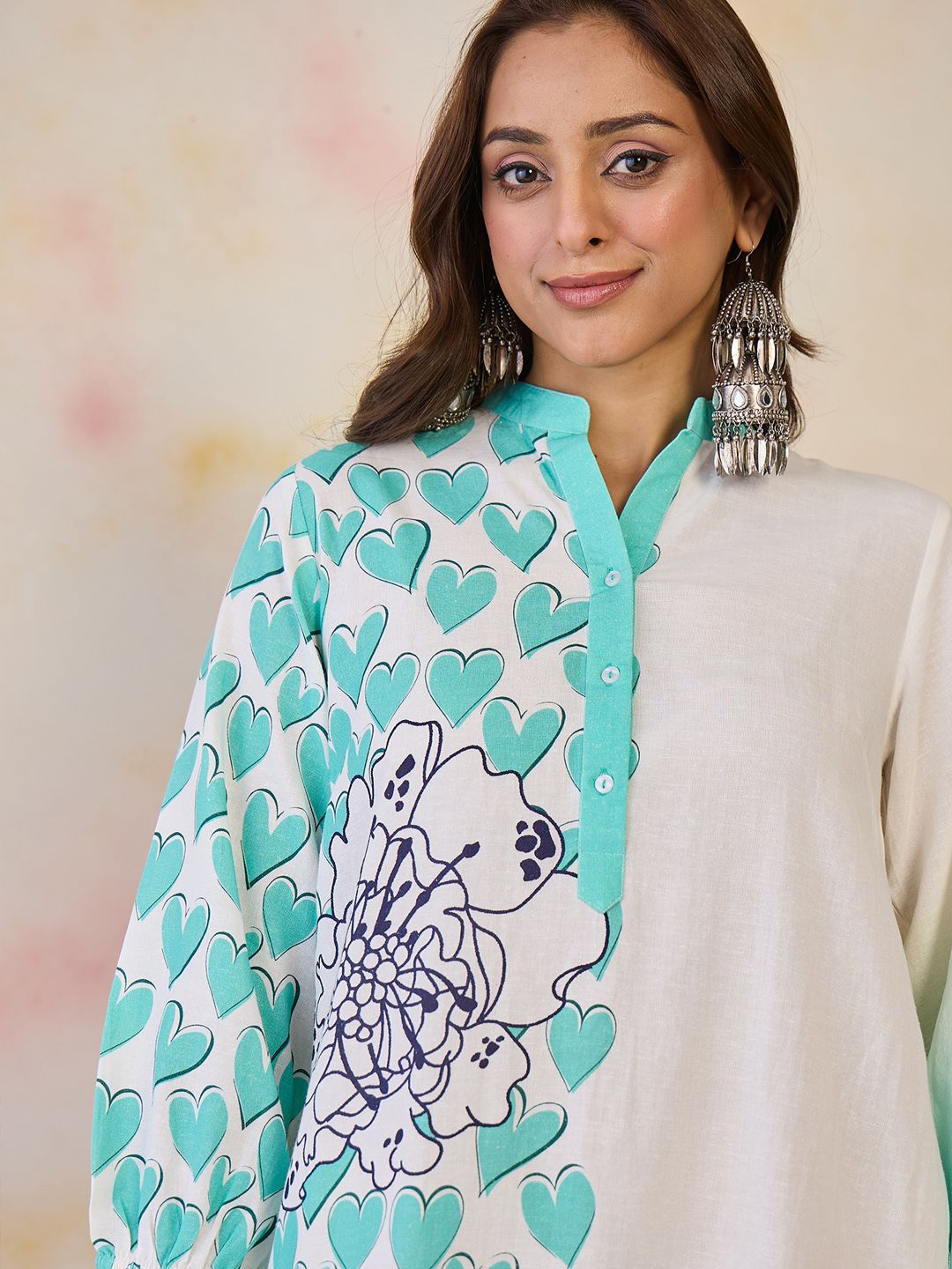 Dhiyona IE Women Ethnic Motifs Printed Floral Kurta