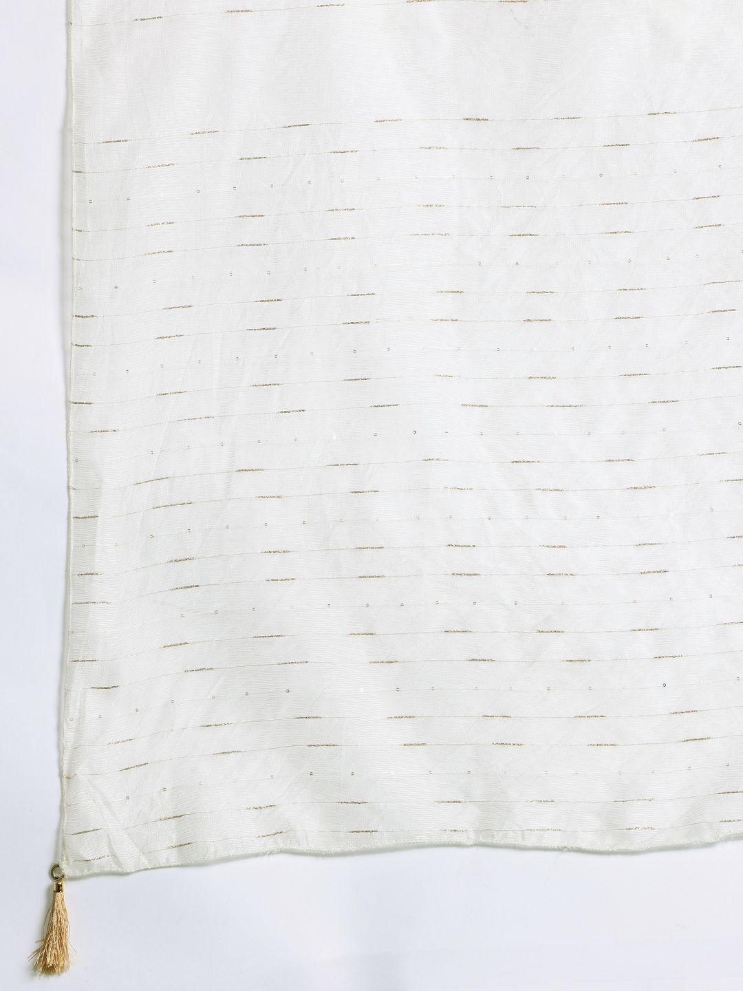 Ethnic Motifs Embroidered Panelled Sequinned Kurta with Trousers & With Dupatta