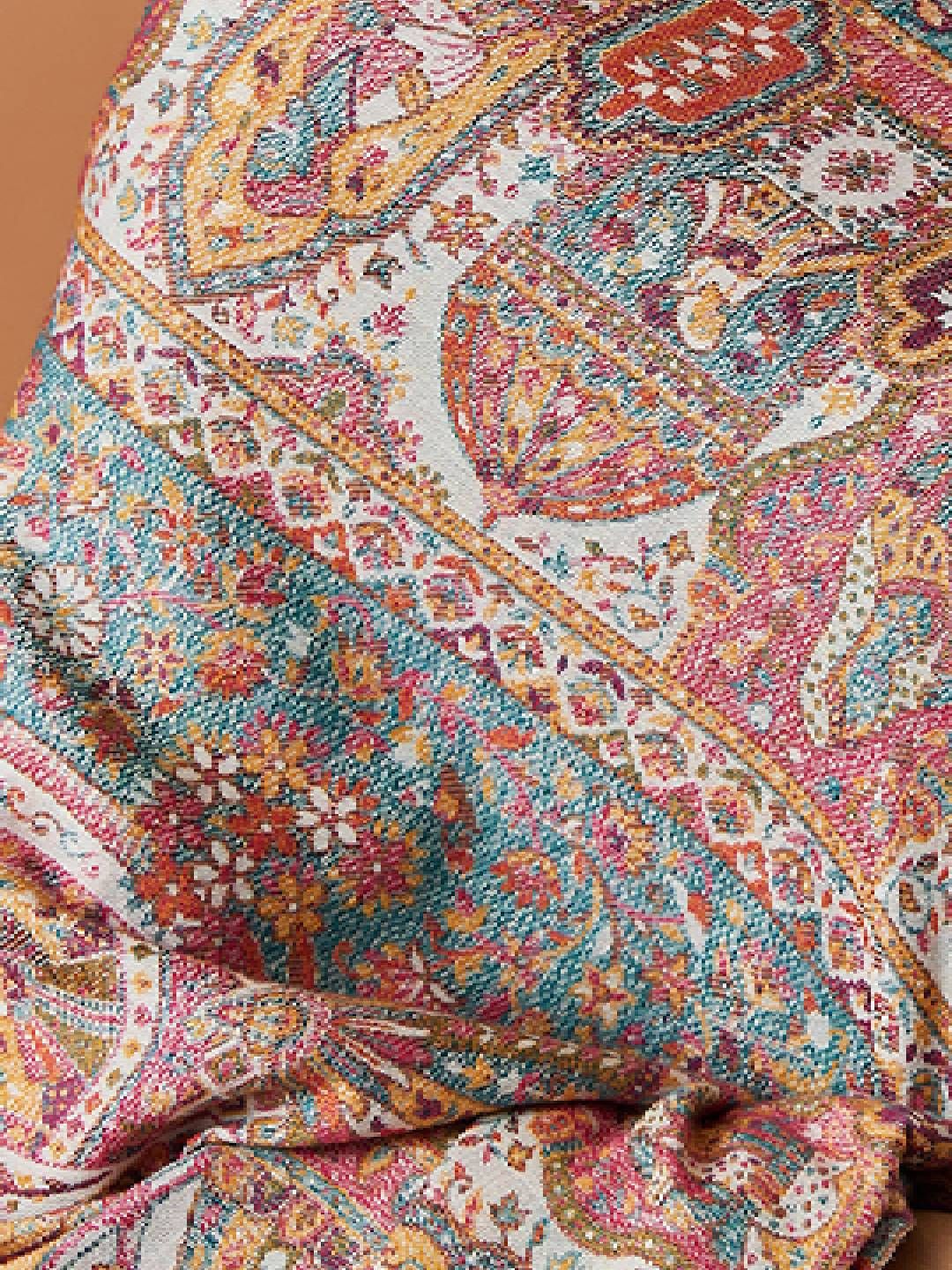 Dhiyona PA Ethnic Motifs Woven Design Shawl