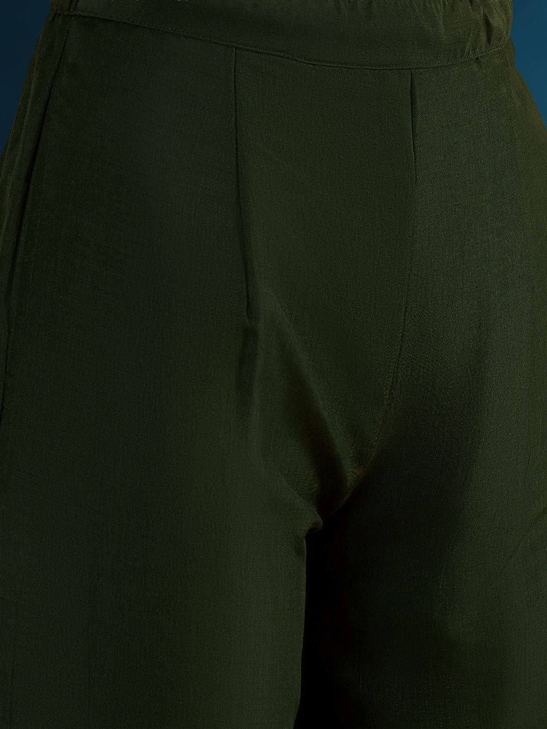 Dhiyona CH Women Ethnic Motifs Embroidered Regular Thread Work Kurti with Palazzos