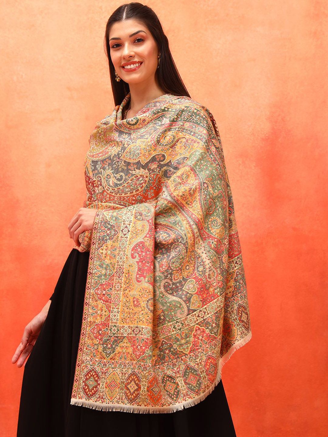 Dhiyona PA Paisley Woven Design Shawl