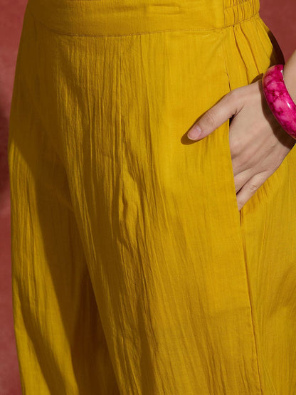 Women Floral Printed Pure Cotton Kurta with Trousers