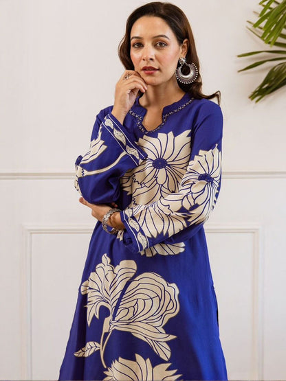 Women Floral Printed Kurta with Palazzo