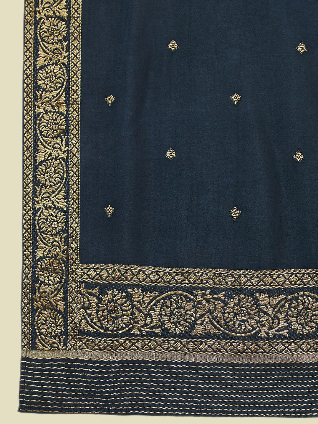 Dhiyona SO Women's Ethnic Motifs Regular Kurta With Trousers & Dupatta