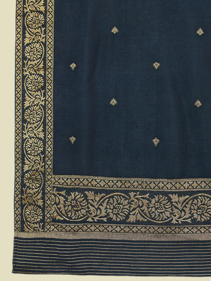 Dhiyona SO Women's Ethnic Motifs Regular Kurta With Trousers & Dupatta