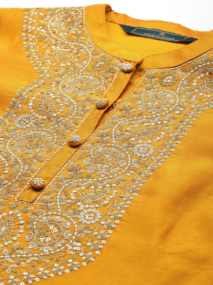 Dhiyona PD Women Jashn Ethnic Motifs Embroidered Kurta with Palazzos