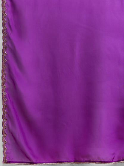 Dhiyona IE Ethnic Motifs Yoke Design Liva Kurta With Trousers & Dupatta