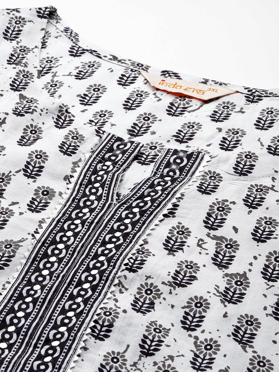 Dhiyona IE Floral Printed Kurta with Trousers & Dupatta